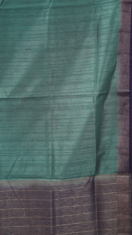 Matka Tussar-Metallic green