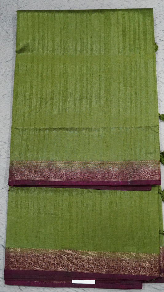 Matka Tussar- Light Olive Green