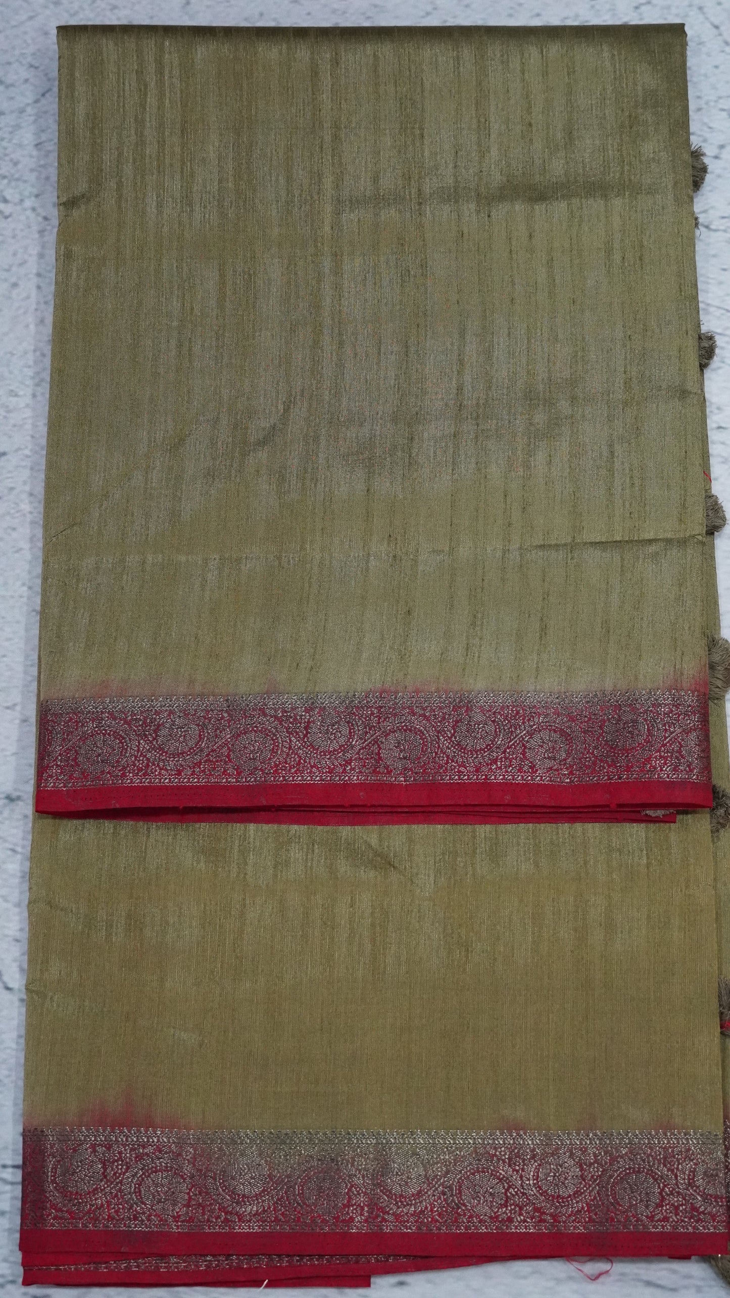Matka Tussar- Light Mehandi Green