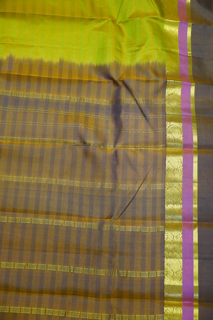 Pure Silk Saree - Mehndi Green
