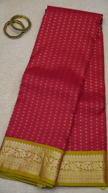 Akshayam - Pure Kanjivaram Saree - Red 1000 Butta