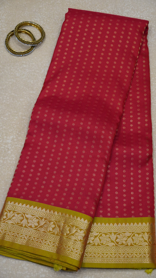 Akshayam - Pure Kanjivaram Saree - Red 1000 Butta