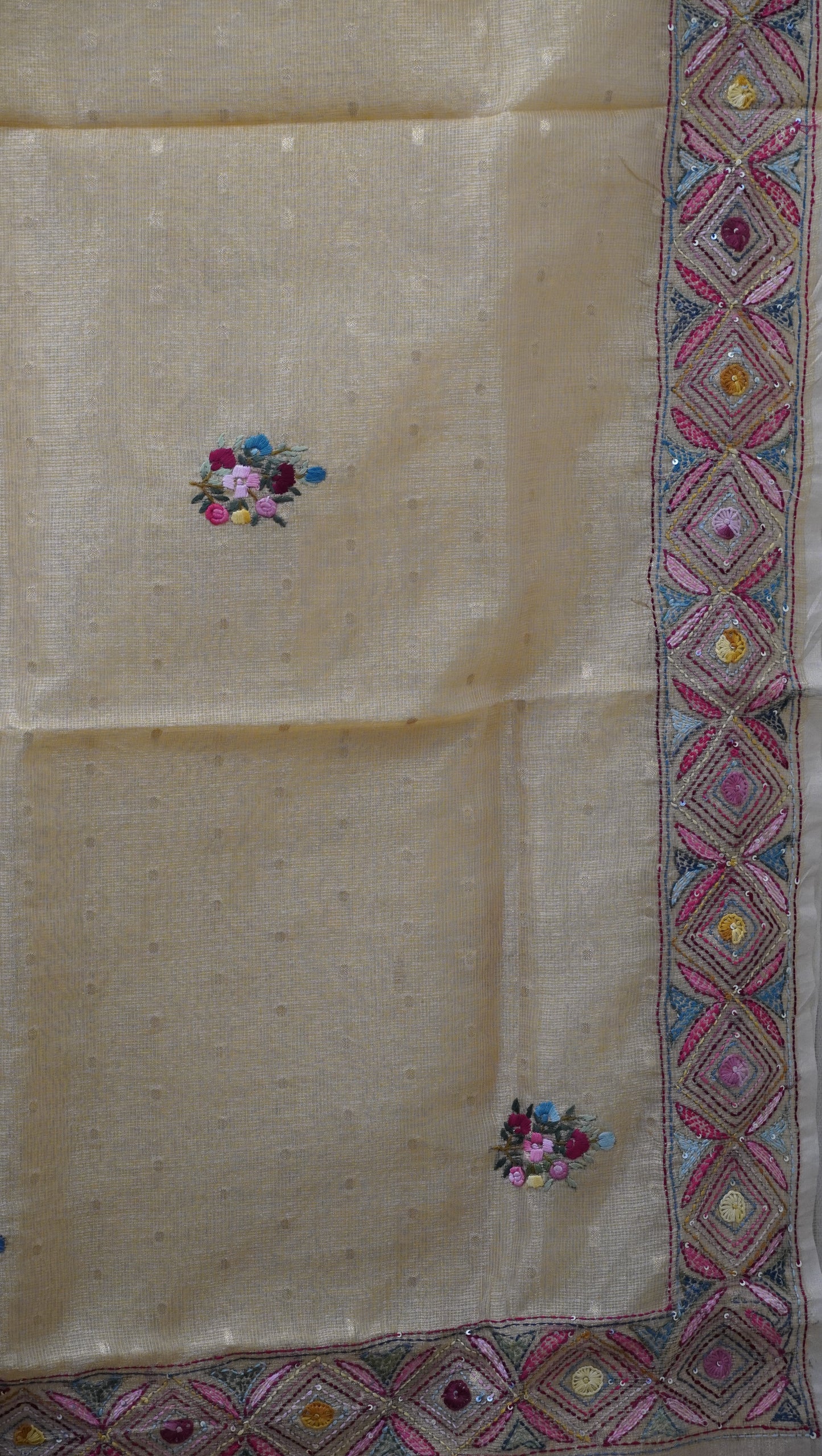 Tissue Kota Saree - Gold
