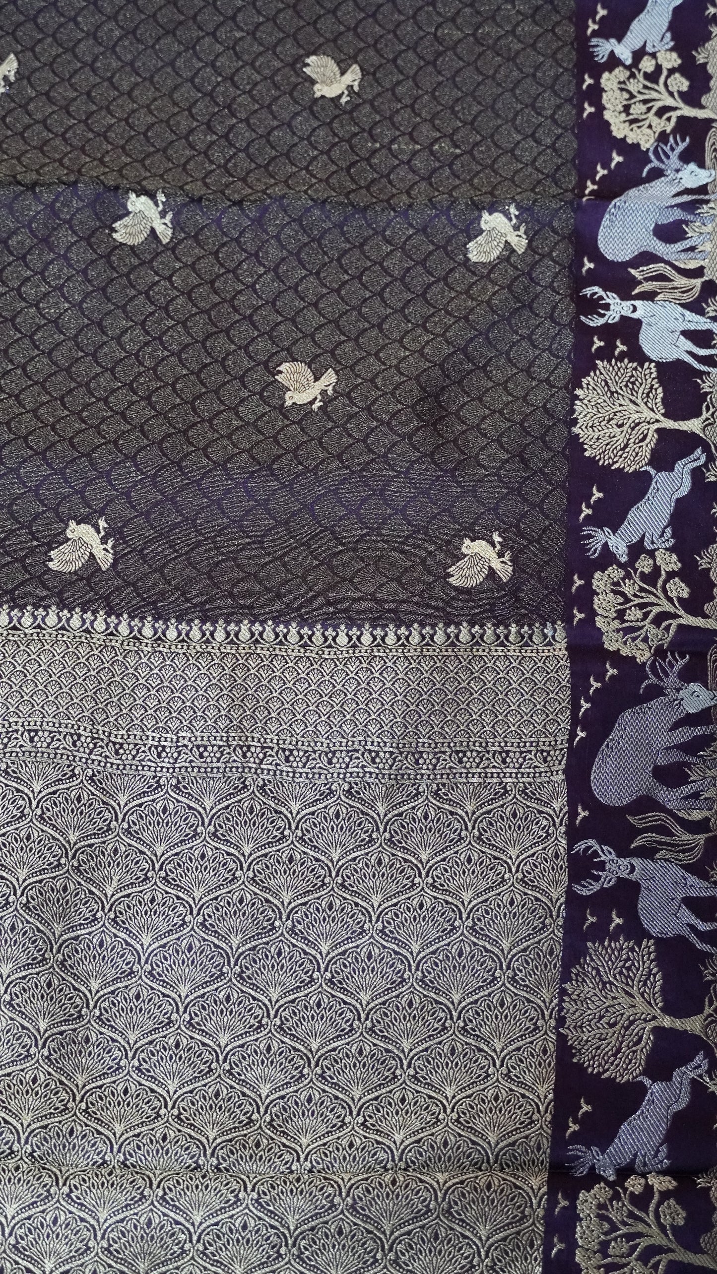 Banarasi Tussar saree- Wine