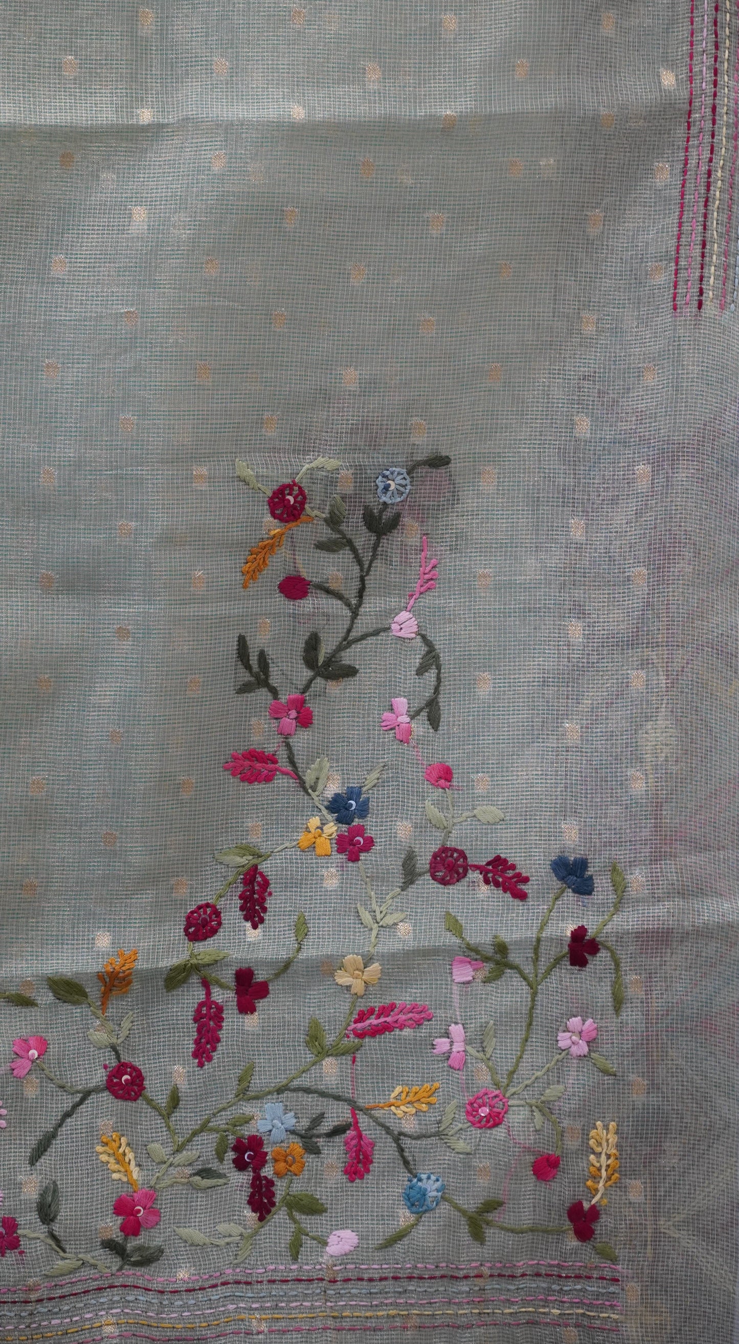 Tissue Kota Saree - Green