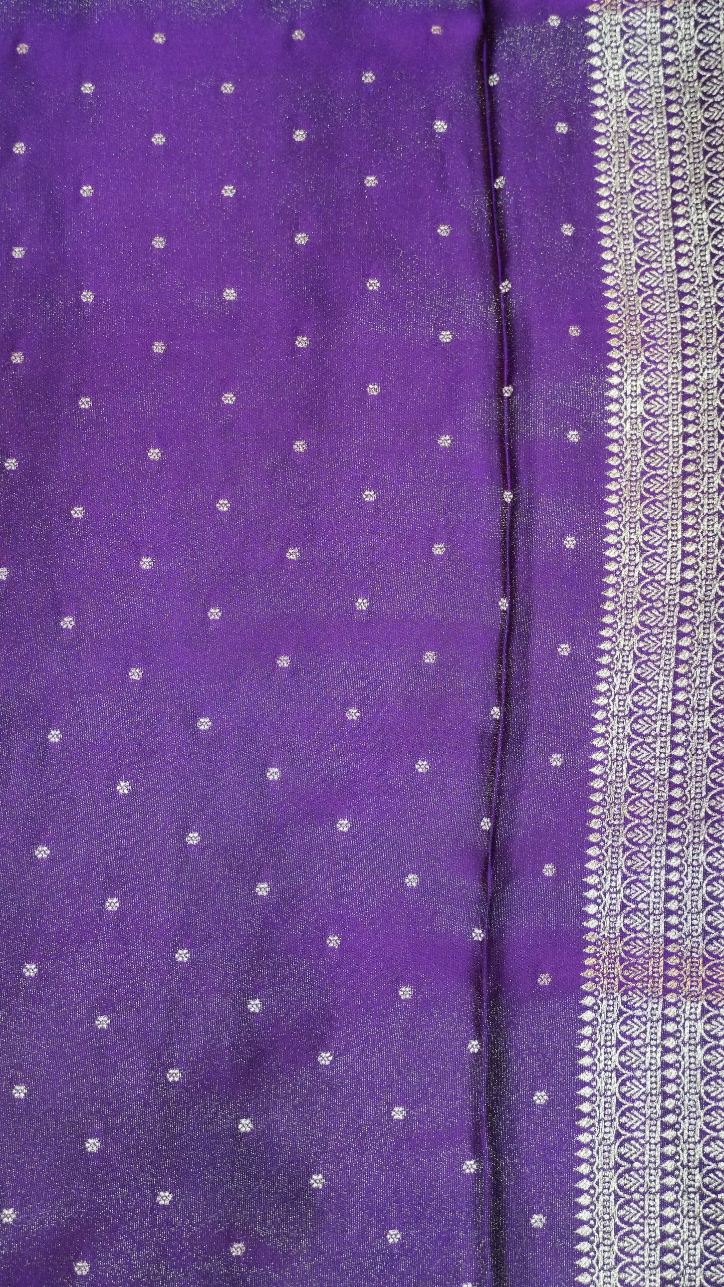 Banarasi Tussar saree- Purple
