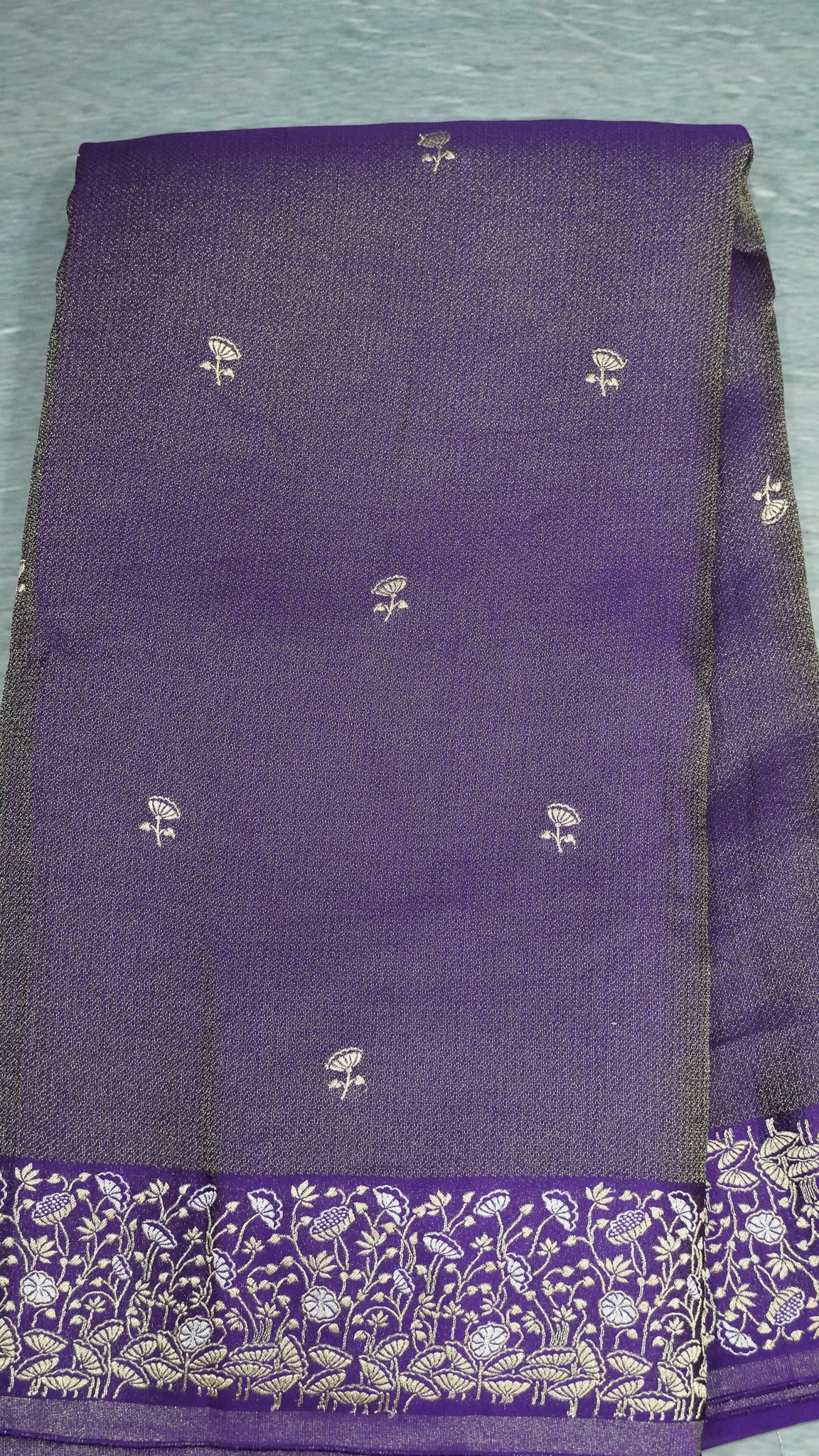 Banarasi Tussar saree- Purple
