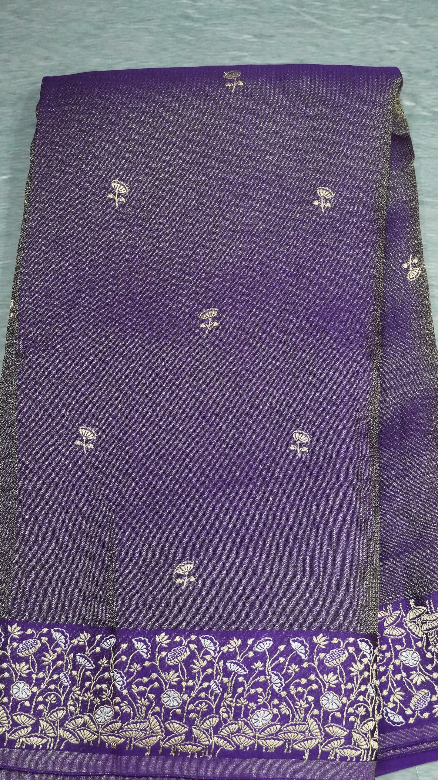Banarasi Tussar saree- Purple