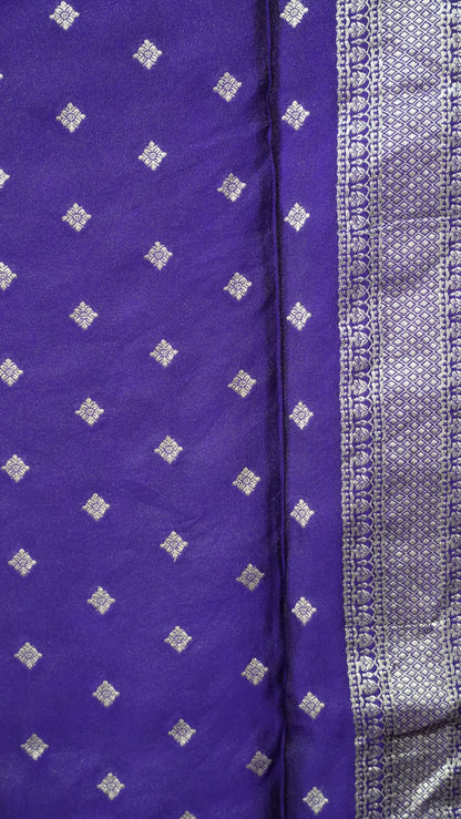 Banarasi Tussar saree- Purple