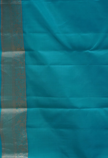 Pure Kanjivaram Saree Vairaoosi - Navy Blue
