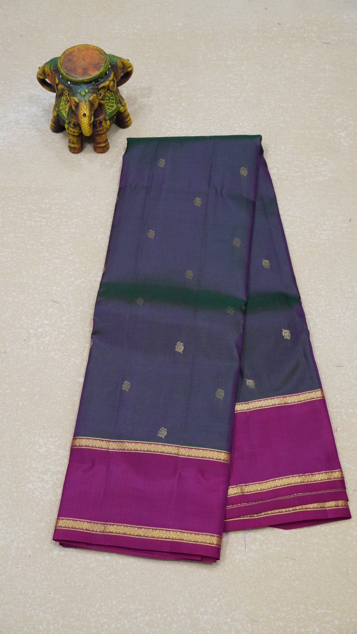 Pure Kanchipuram Silk Saree - Manthulir Green