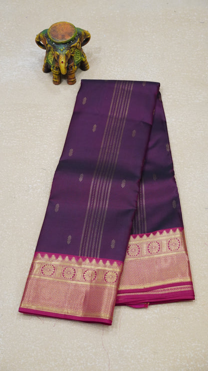Pure Kanjivaram Silk Saree - Maroon