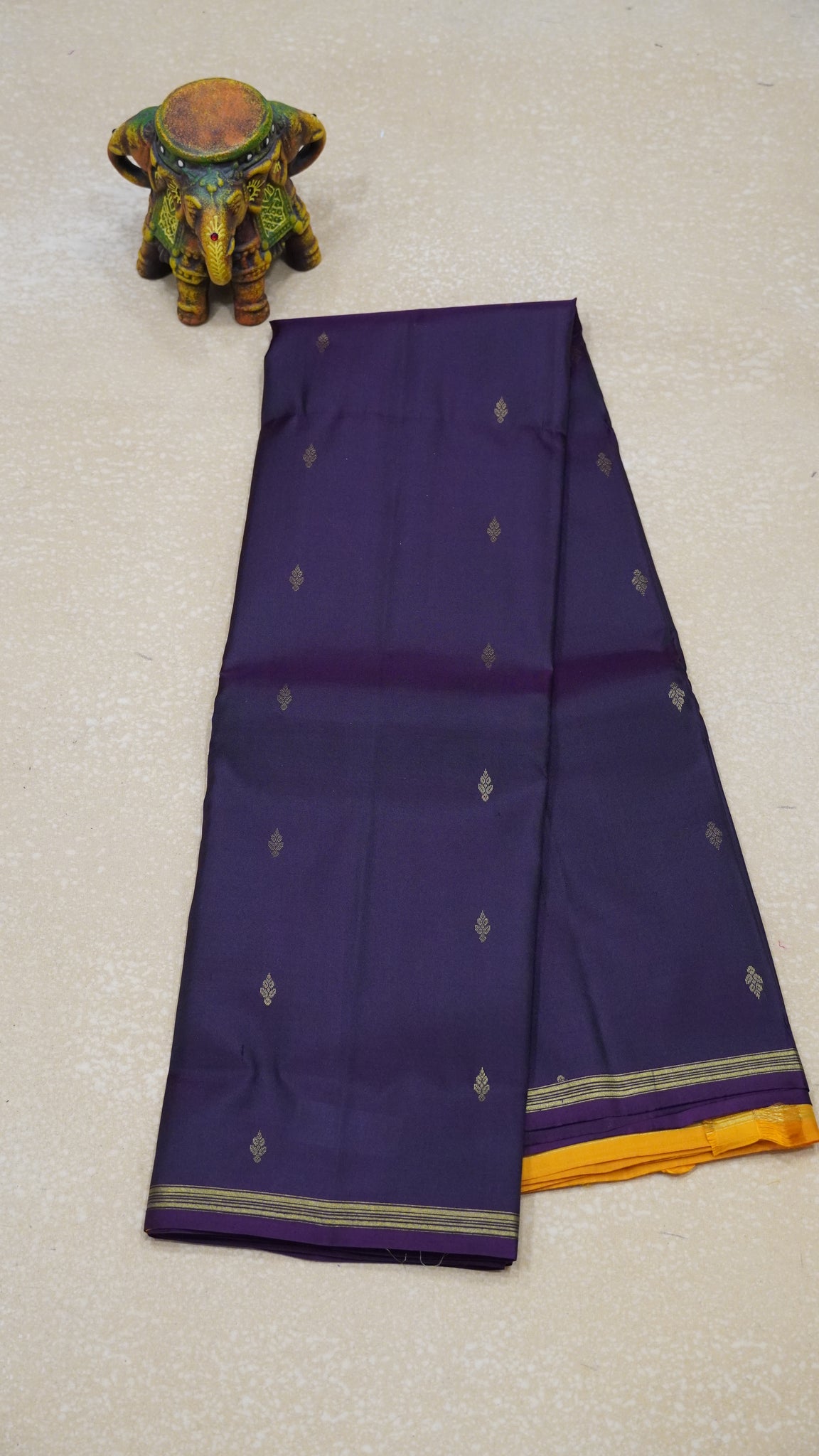 Pure Kanchipuram Silk Saree - Wine