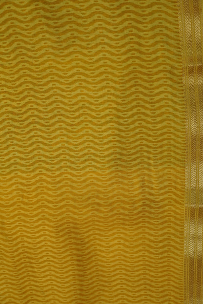 Crepe Silk Saree - Mini Floral Green