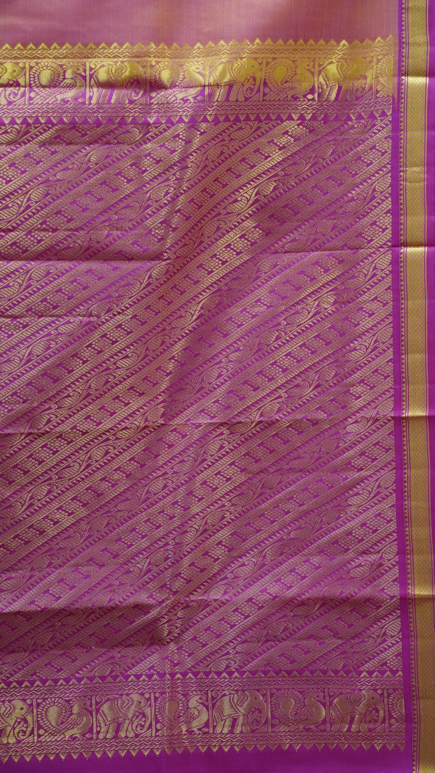 Pure Kanjivaram Silk Saree - Peachish Pink