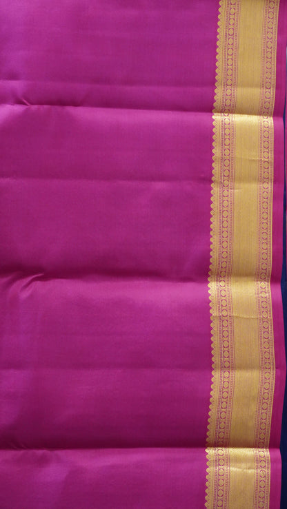 Pure Kanjivaram Silk Saree - Blue