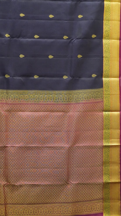 Pure Kanjivaram Silk Saree - Purple
