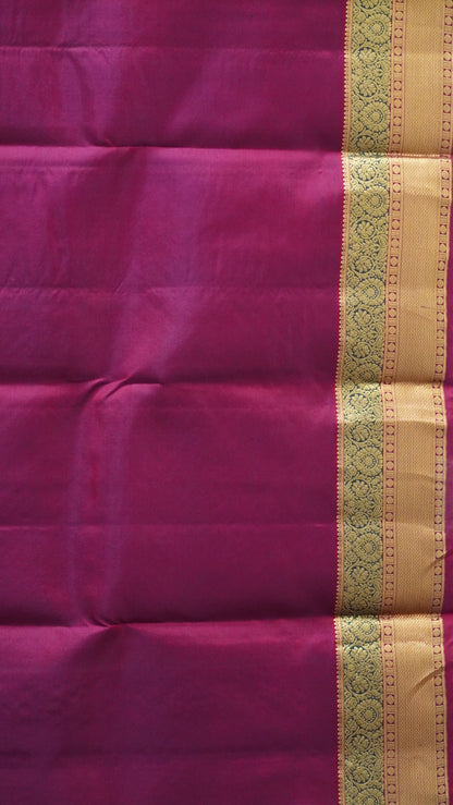 Pure Kanjivaram Silk Saree - Purple