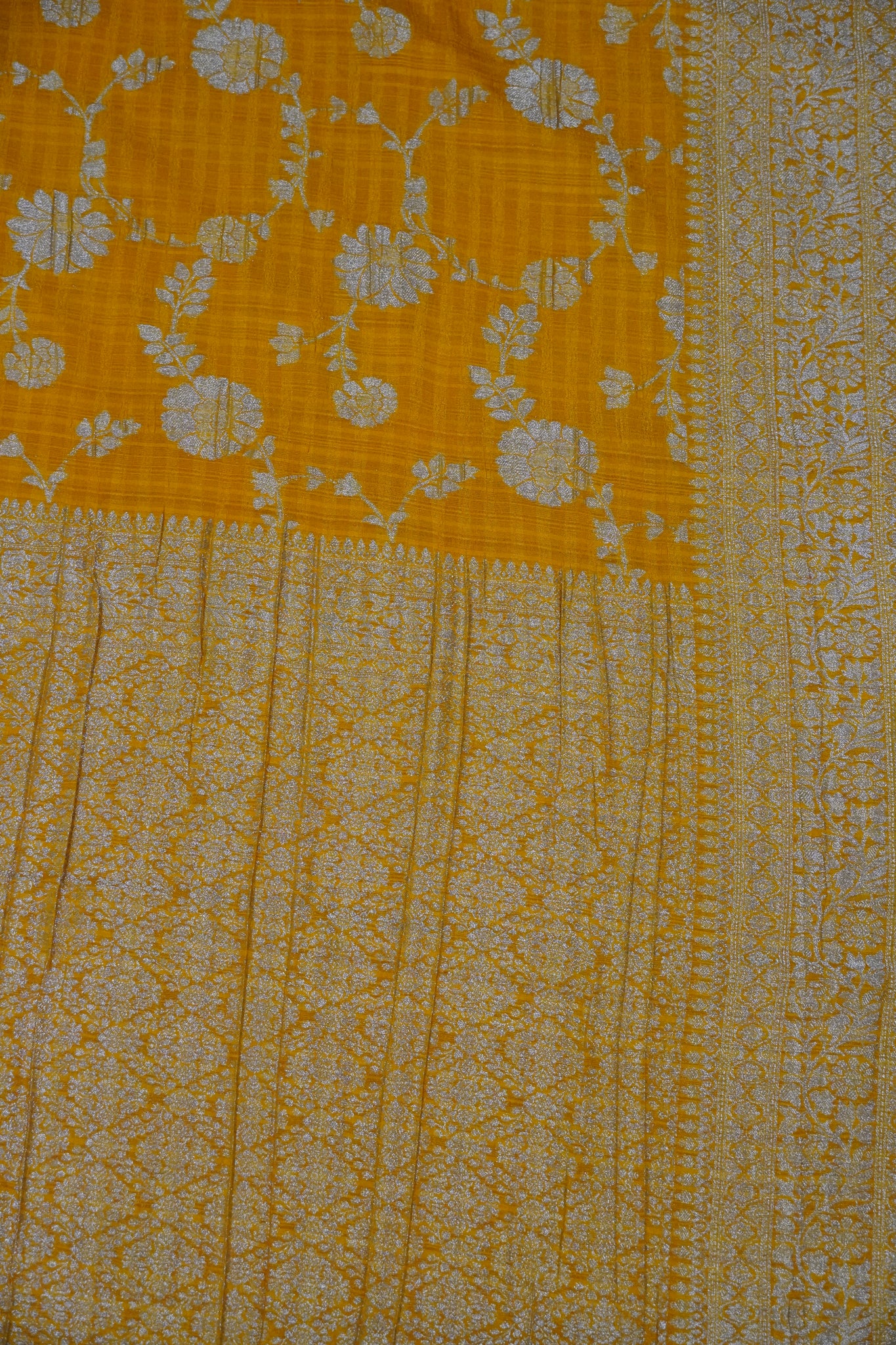Banarasi Georgette Saree - Mango Yellow