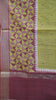 Semi Tussar Saree with Abstract Print - Mehandi Green thumbnail