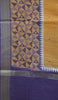 Semi Tussar Saree with Abstract Print - Mustard thumbnail