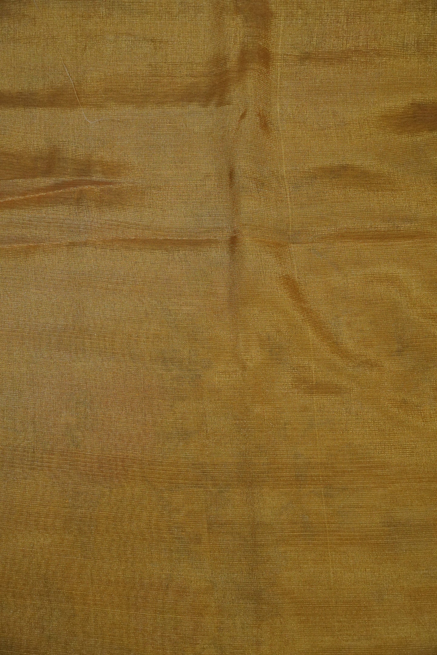 Tissue Linen Saree - Diamond Embryoid Mustard