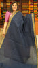 Kota Cotton Saree - Navy Blue thumbnail