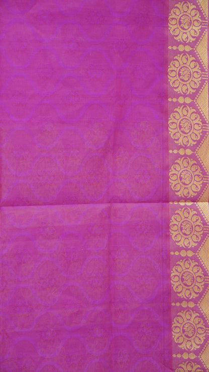 Kota Cotton Saree - Magenta