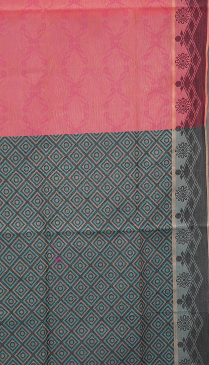 Kota Cotton Saree - Pink