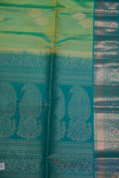 Pure Silk Saree - Parrot Green