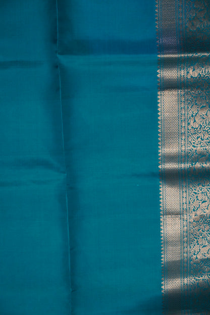 Pure Silk Saree - Parrot Green