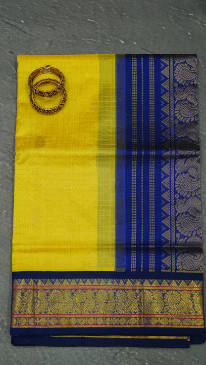 Pure Silk Cotton Saree-Mehandi Green