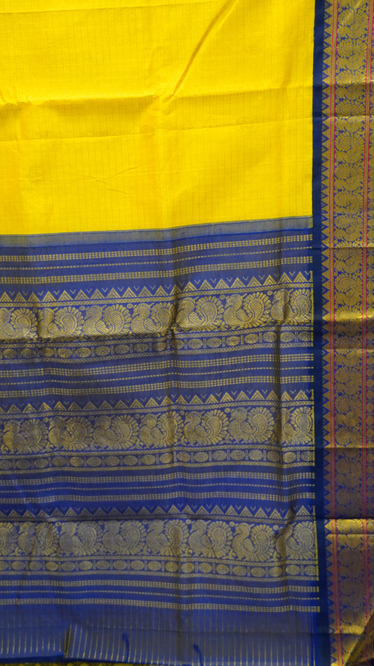 Pure Silk Cotton Saree-Mehandi Green