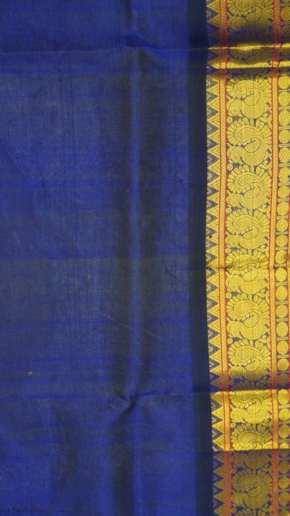 Pure Silk Cotton Saree-Mehandi Green