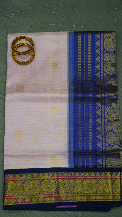 Pure Silk Cotton Saree-Lite Lavender