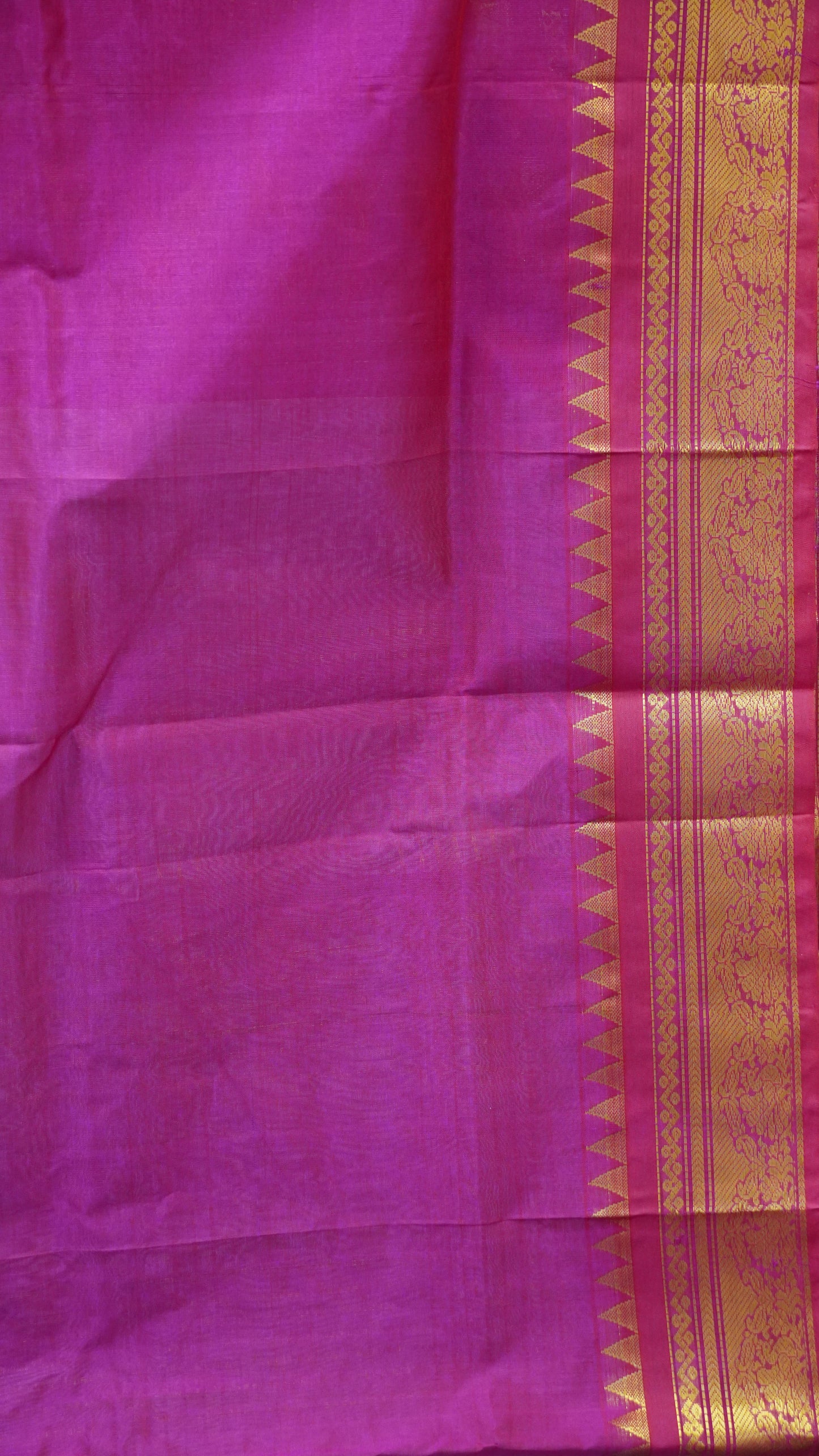 Pure Silk Cotton Saree-Grey Pink