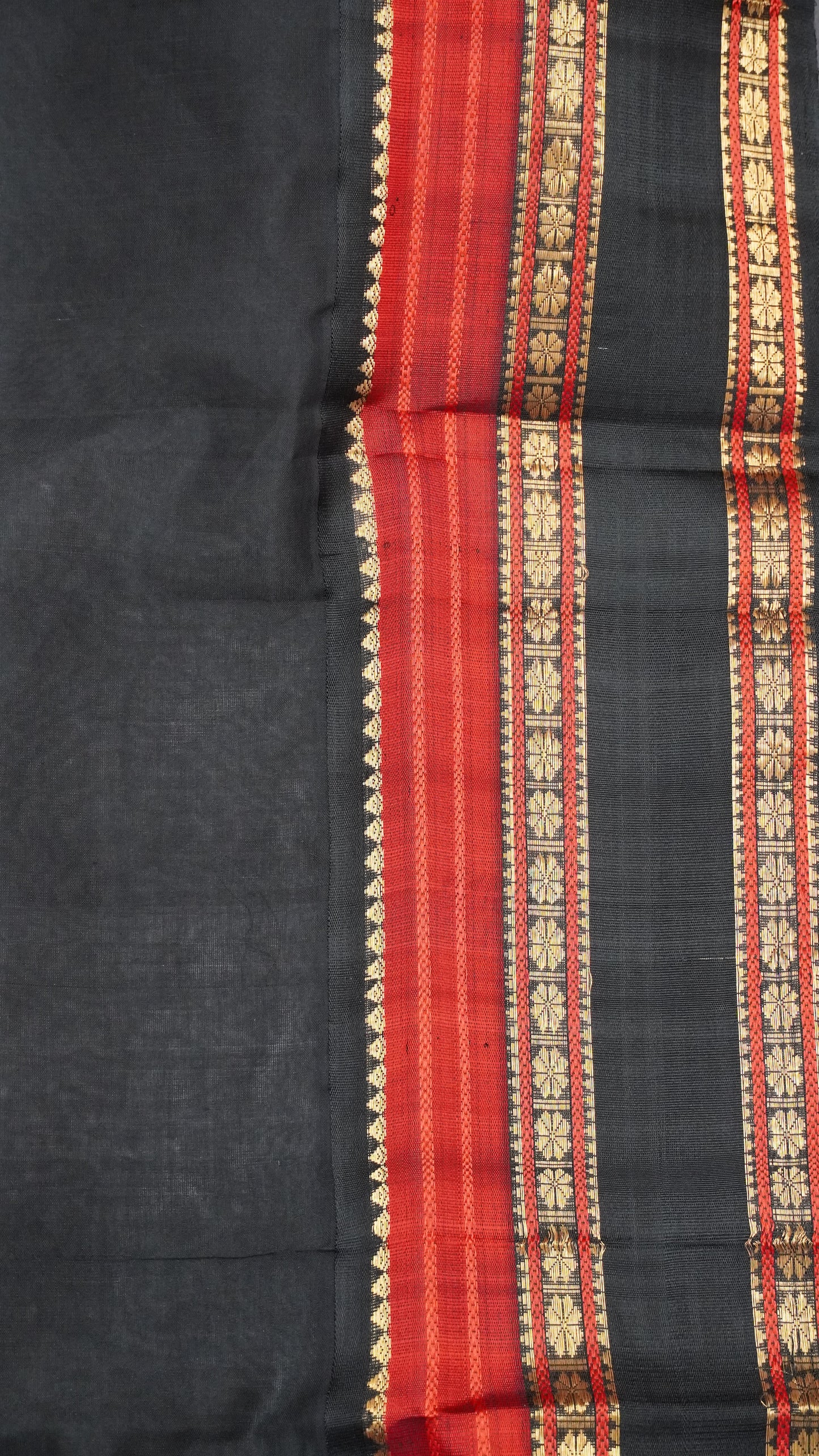 Pure Silk Cotton Saree-Mustard