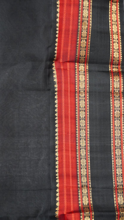 Pure Silk Cotton Saree-Mustard