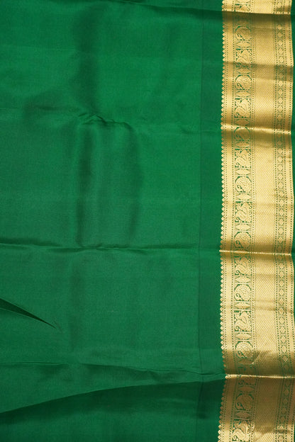 Pure Silk Saree - Wine - Green