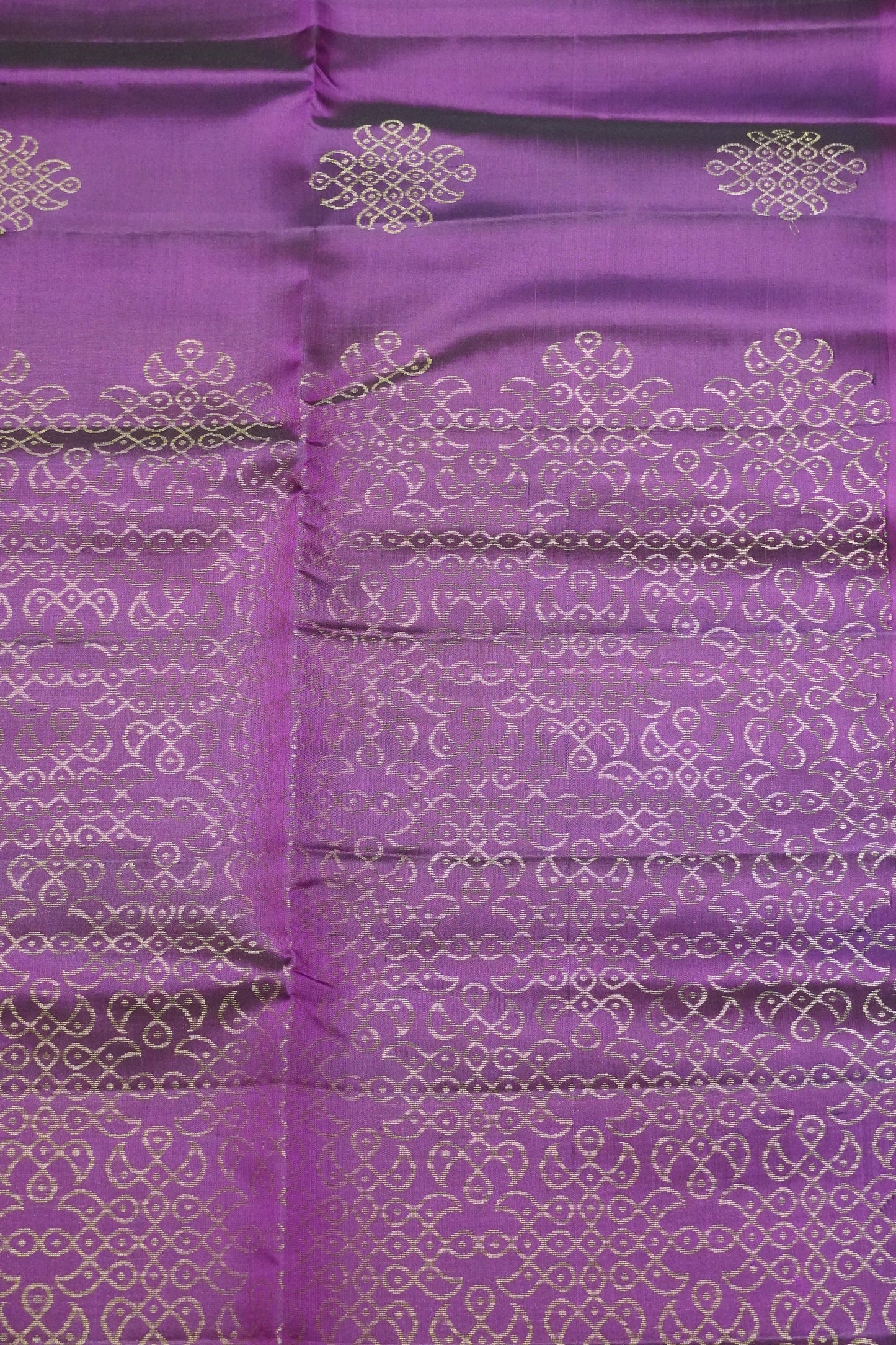 Pure Silk Saree - Kolam Wine