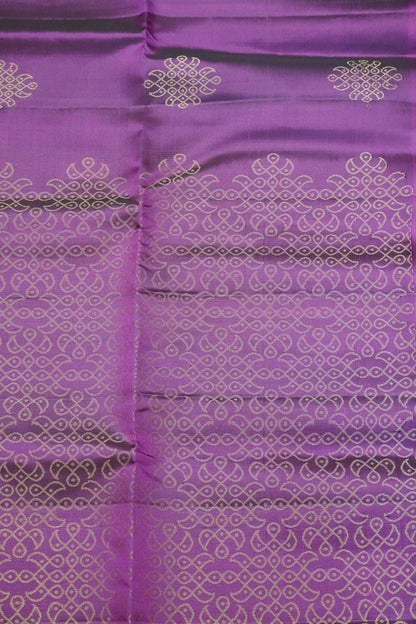 Pure Silk Saree - Kolam Wine