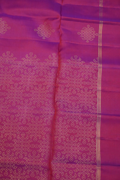 Pure Silk Saree - Kolam Magenta