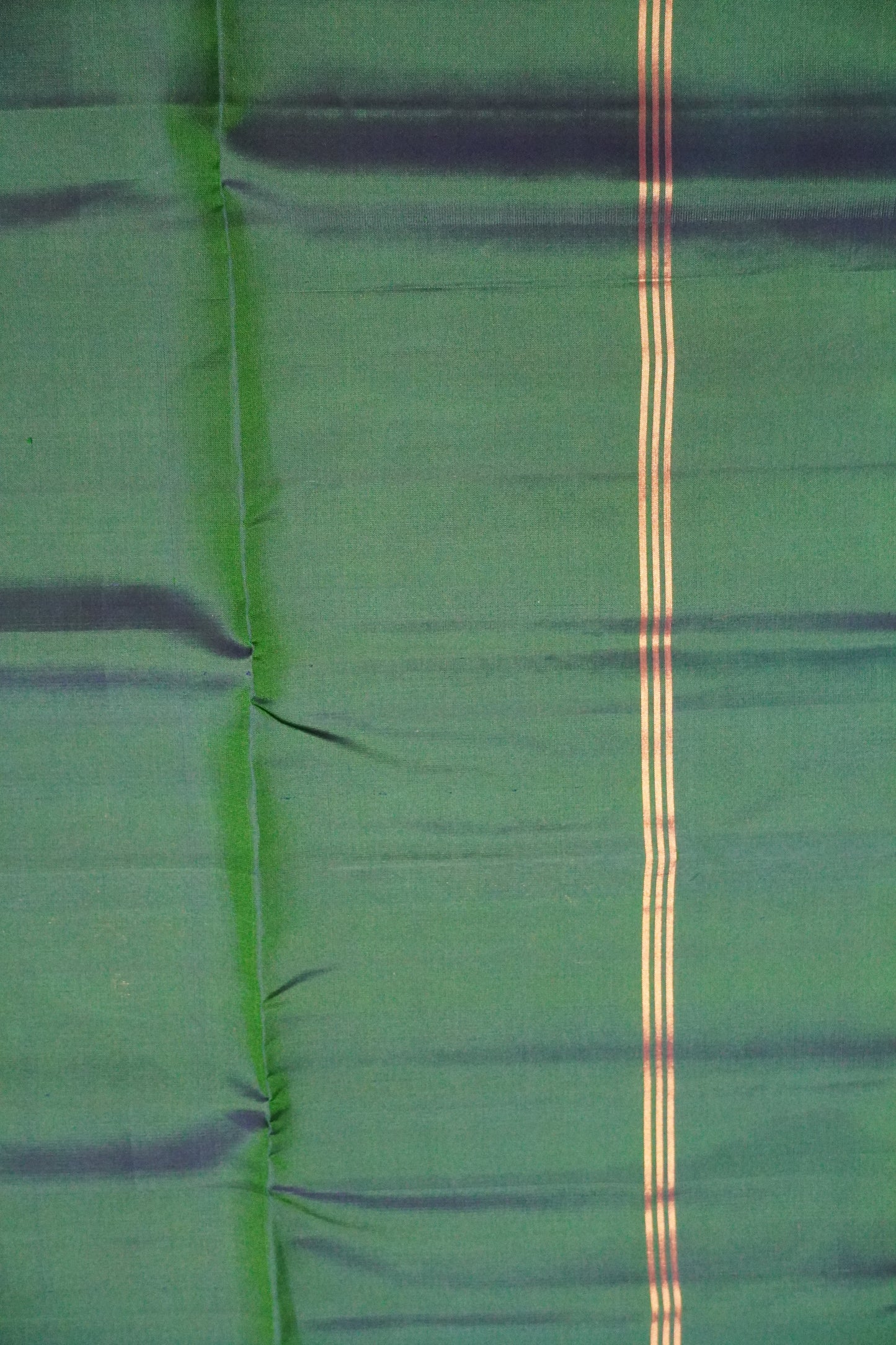 Pure Silk Saree - Kolam Peacock Green