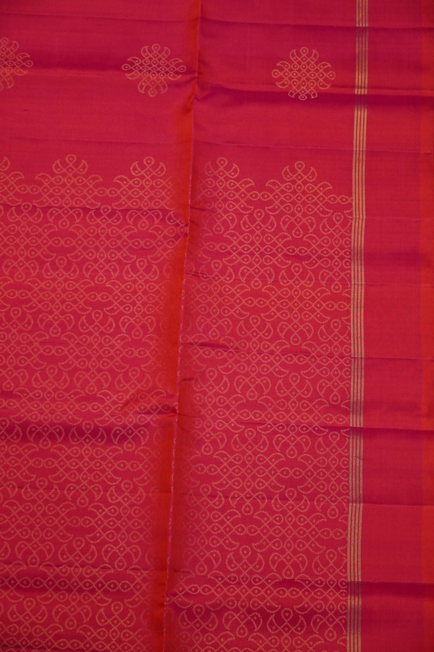 Pure Silk Saree - Kolam Bright Pink