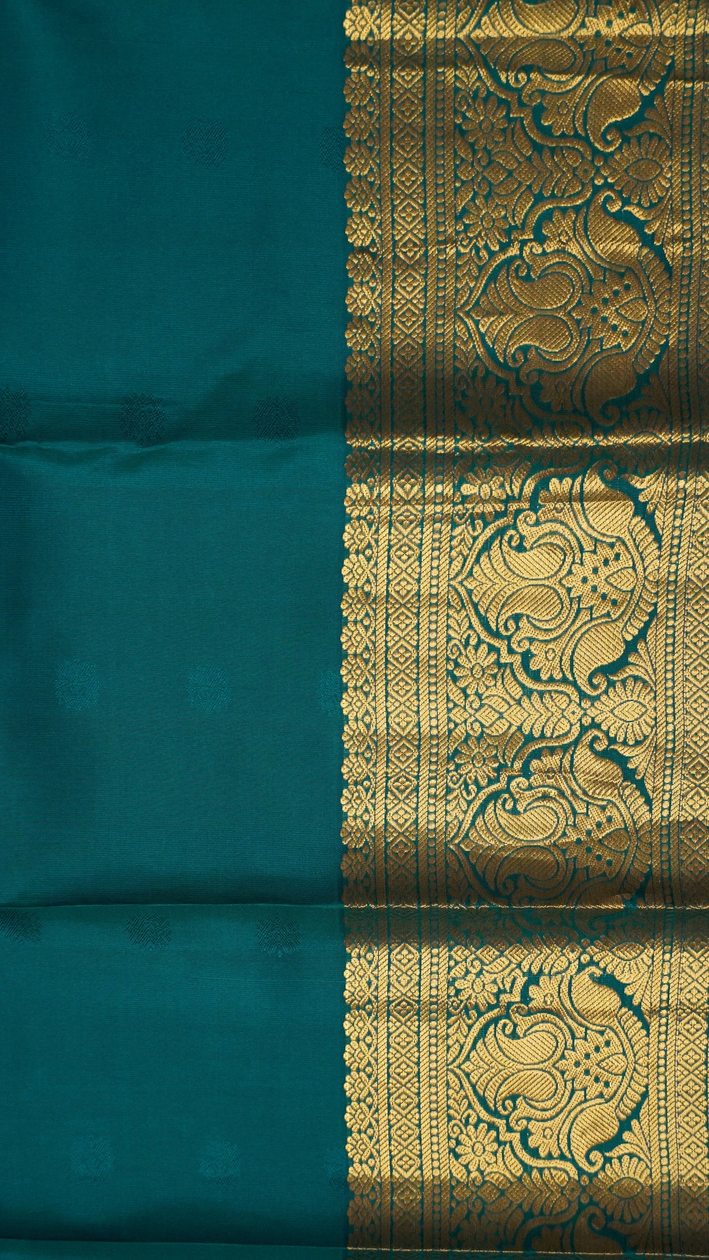 Pure Kanjivaram Silk Saree -Mango yellow-Green
