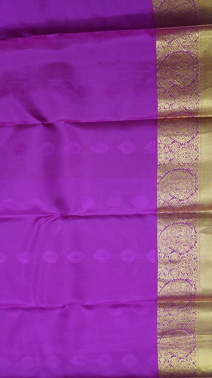 Pure Kanjivaram Silk Saree -Light Purple-Pink