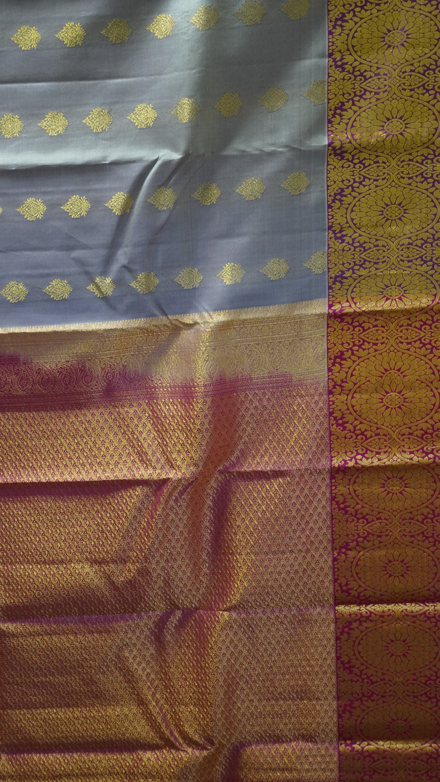 Pure Kanjivaram Silk Saree - Baby Purple-Pink