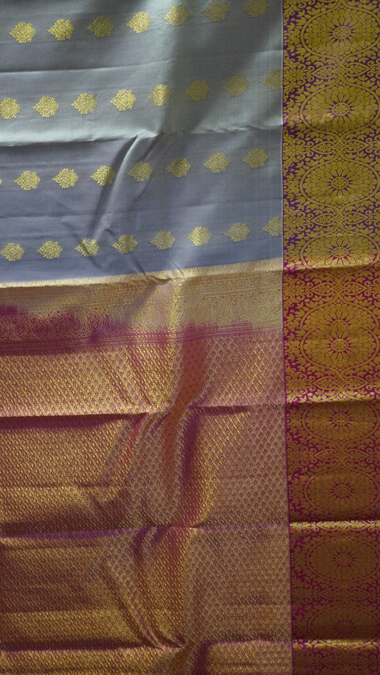 Pure Kanjivaram Silk Saree - Baby Purple-Pink