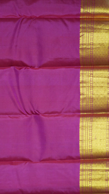 Pure Kanjivaram Silk Saree - Ramar Blue