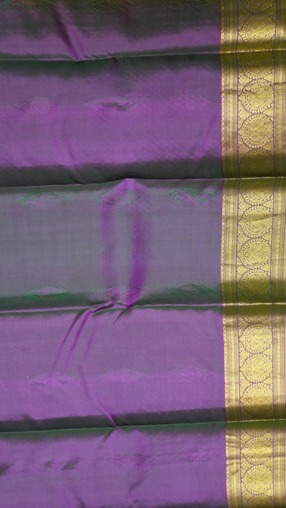 Pure Kanjivaram Silk Saree -Mehandhi Green